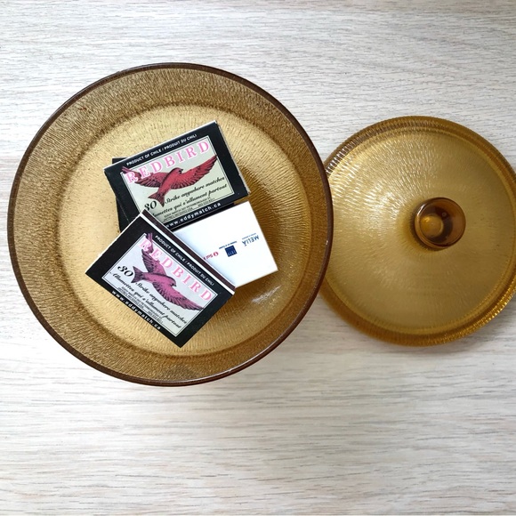 Textured Amber Glass Stasher - Picture 5 of 5